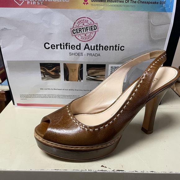 Prada Calzature Donna Peep Toe - Picture 2 of 6